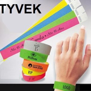 Pulseiras Tyvek Personalizada