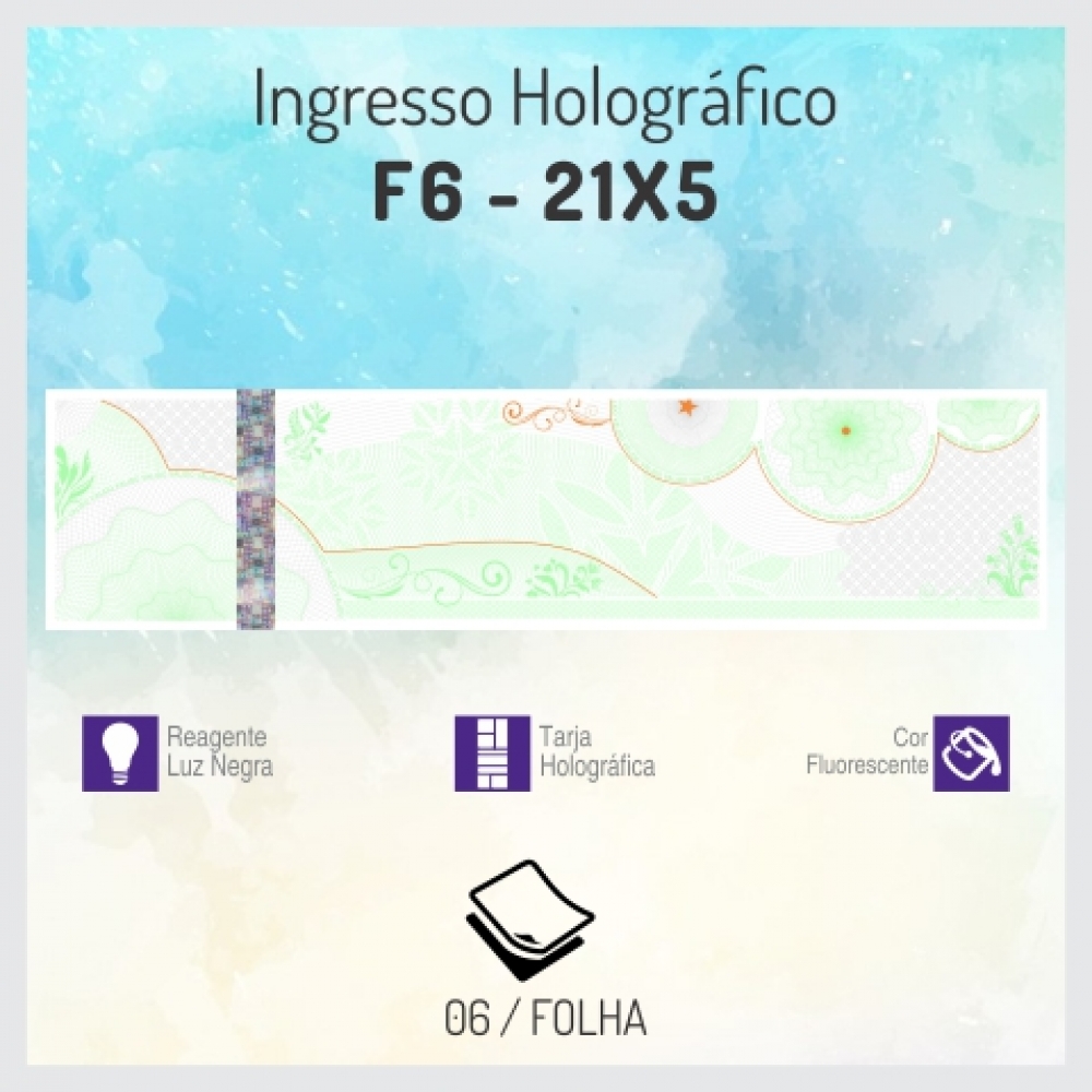 Ingressos personalizado grande Ingressos personalizado grande